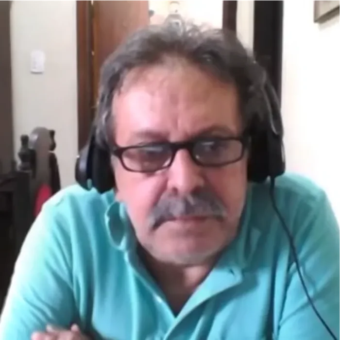 Gestor do Ber�o Reden��o durante o depoimento em v�deo