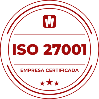 Selo de empresa certificada ISO 27001