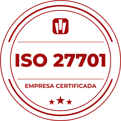 Selo de empresa certificada ISO 27701